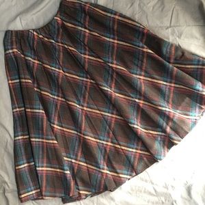 Vintage plaid skirt